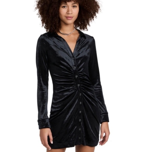 Free people black shayla mini dress! worn 2x size S - Picture 2 of 4